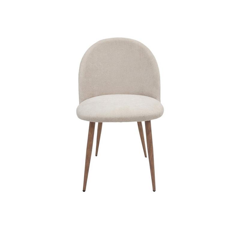 Silla Actual Tapizada Chenilla Suave Color Beige - Serie Afaia Silla Actual Tapizada Chenilla Suave Color Beige - Serie Afaia