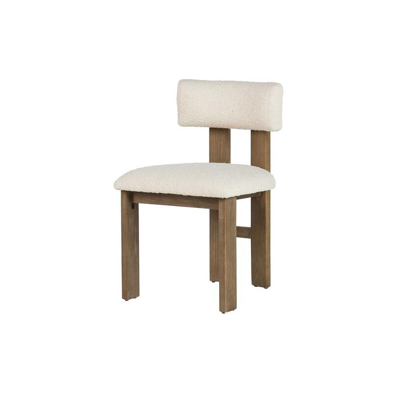 Silla Madera Fresno Natural Asiento Respaldo Tapizado Adiston