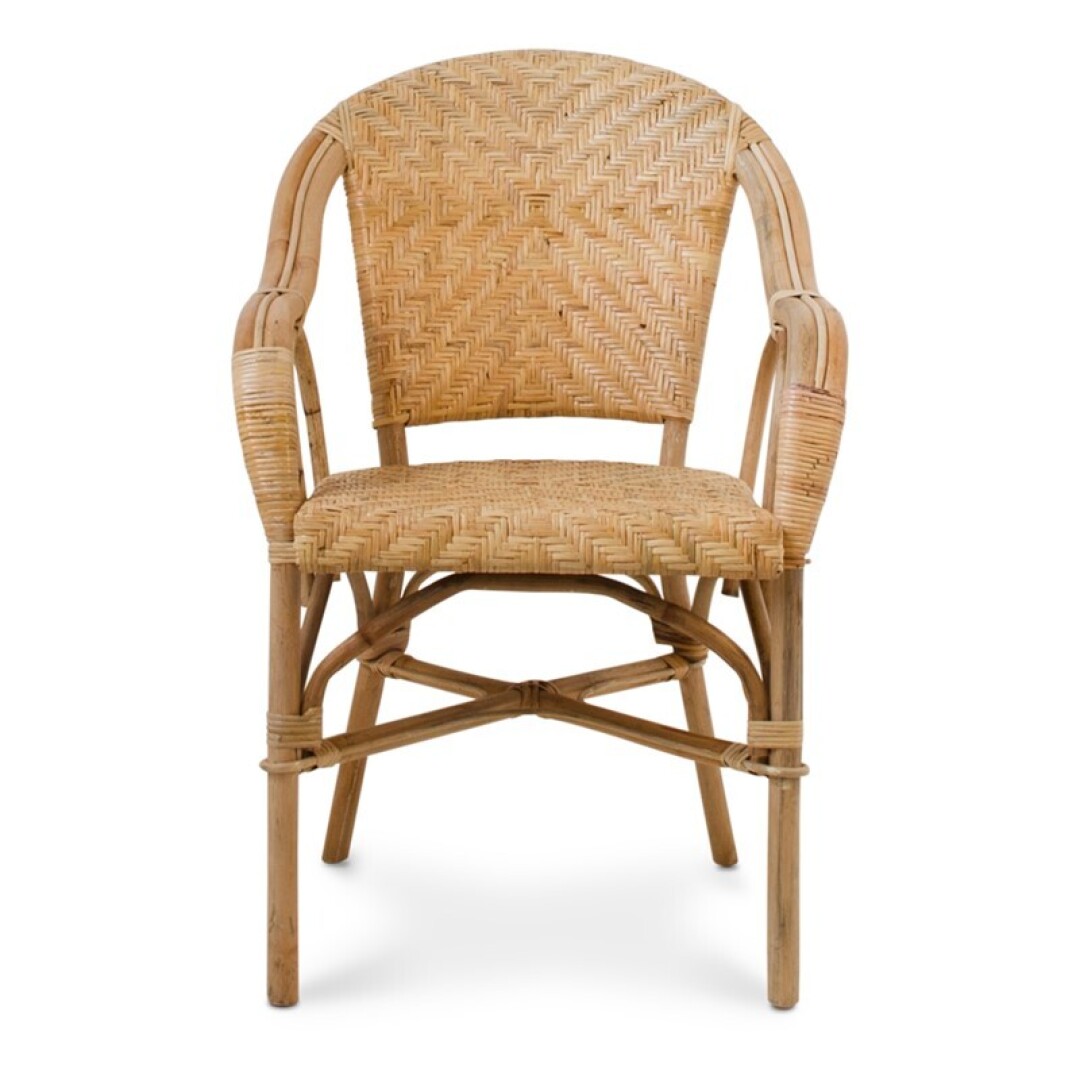 Sillon Clasico Rattan Natural Tejido Artesano