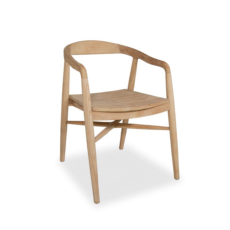 Sillon Comedor Teca Natural - Serie Selly Sillon Comedor Teca Natural - Serie Selly