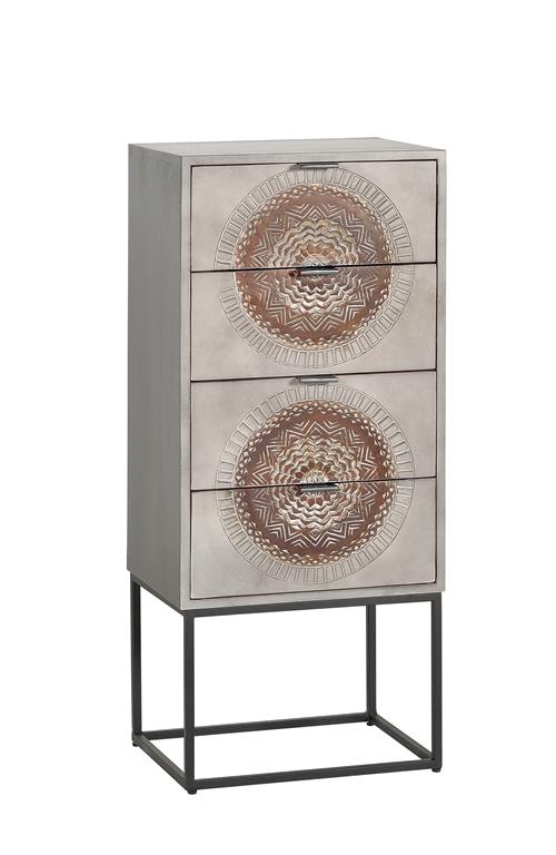 Sinfonier Etnico Oriental 4 Cajones Tallados Wood Mandala Sinfonier Etnico Oriental 4 Cajones Tallados Wood Mandala