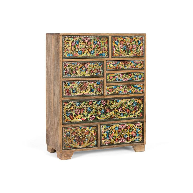 Sinfonier Oriental 10 Cajones Pintados en Colores Albizo