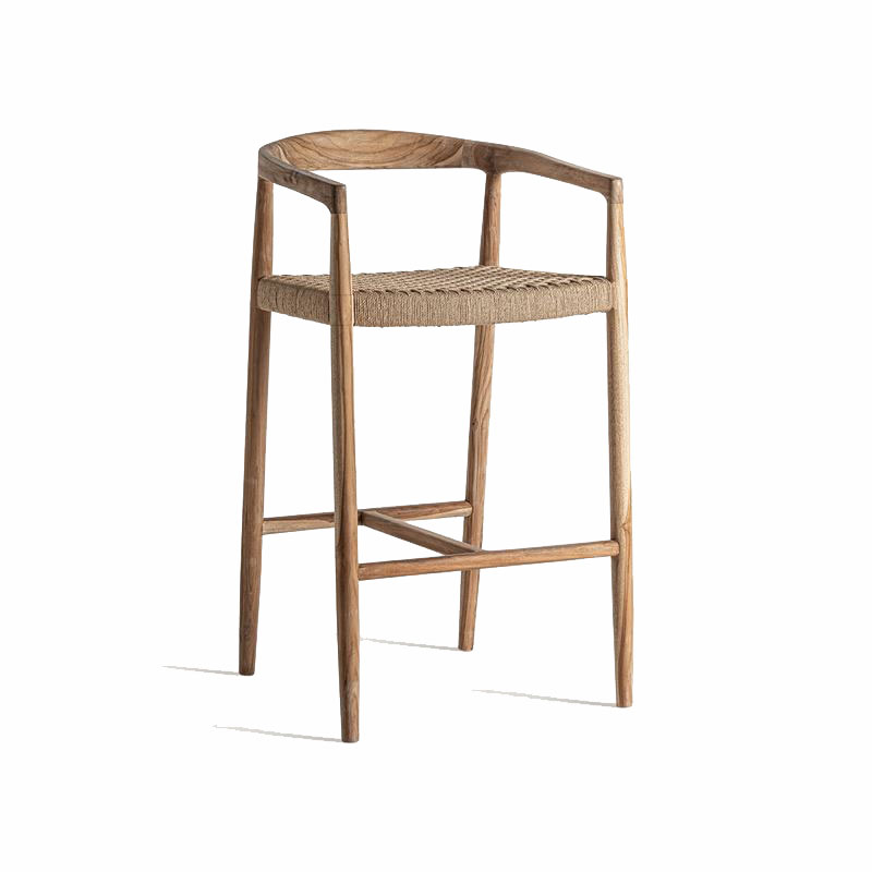 Taburete Bar Caen con Brazos Estilo Contemporaneo Backlyn