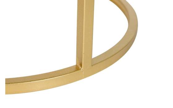 2 Mesas Nido Auxiliares Redondas Marmol Blanco Negro Aelsop