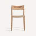 2 Silla Comedor Contemporanea Caen Madera Teca Backlyn