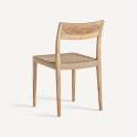 2 Silla Comedor Contemporanea Caen Madera Teca Backlyn