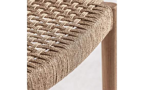 2 Silla Comedor Contemporanea Caen Madera Teca Backlyn