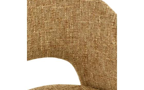 2 Sillas Comedor Moderna Tapizada Mostaza Patas Metal Ancares