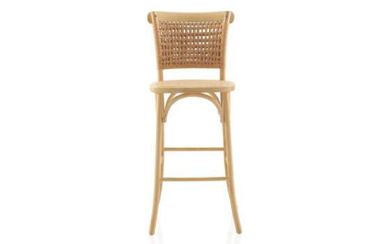 2 Taburetes de Olmo Rattan y Abaca Diseño Moderno Allaert 2 Taburetes de Olmo Rattan y Abaca Diseño Moderno Allaert