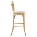 2 Taburetes de Olmo Rattan y Abaca Diseño Moderno Allaert 2 Taburetes de Olmo Rattan y Abaca Diseño Moderno Allaert