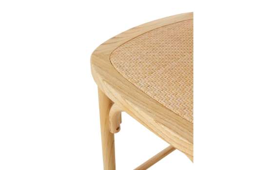 2 Taburetes de Olmo Rattan y Abaca Diseño Moderno Allaert 2 Taburetes de Olmo Rattan y Abaca Diseño Moderno Allaert