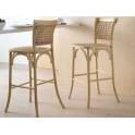 2 Taburetes de Olmo Rattan y Abaca Diseño Moderno Allaert 2 Taburetes de Olmo Rattan y Abaca Diseño Moderno Allaert