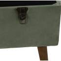 3 Banquetas Baul Tapizadas Verde Claro Estilo Actual Alarnat