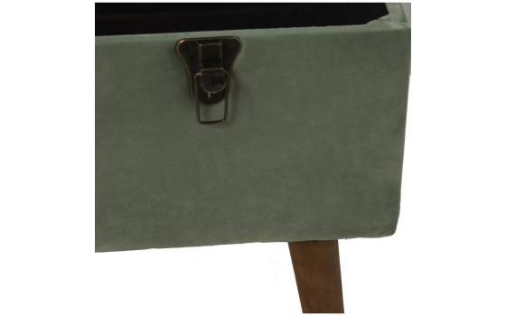 3 Banquetas Baul Tapizadas Verde Claro Estilo Actual Alarnat