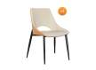 4 Sillas Comedor Diseño Moderno Bicolor Beige Mostaza Adiska