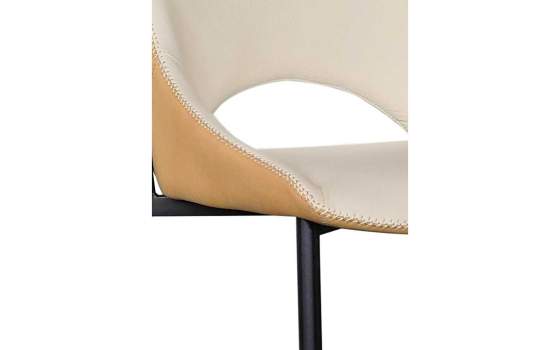 4 Sillas Comedor Diseño Moderno Bicolor Beige Mostaza Adiska 4 Sillas Comedor Diseño Moderno Bicolor Beige Mostaza Adiska