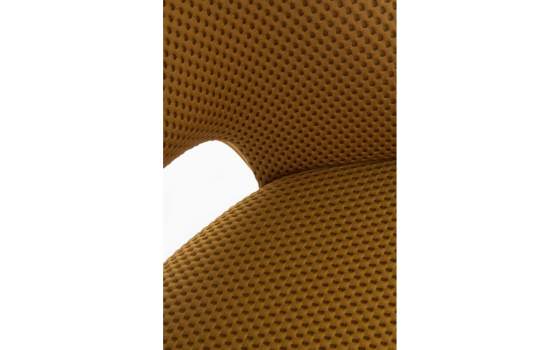 4 Sillas Tapizadas Actuales Color Mostaza Serie Antibre