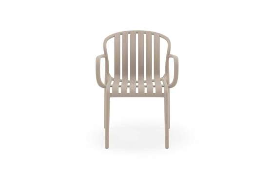 4 Sillones Terraza Jardin en Polipropileno Camel Serie Acouer 4 Sillones Terraza Jardin en Polipropileno Camel Serie Acouer