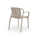 4 Sillones Terraza Jardin en Polipropileno Camel Serie Acouer 4 Sillones Terraza Jardin en Polipropileno Camel Serie Acouer