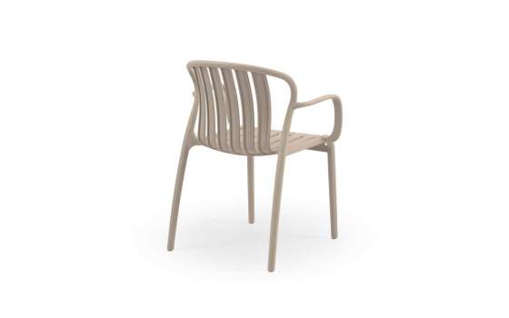 4 Sillones Terraza Jardin en Polipropileno Camel Serie Acouer 4 Sillones Terraza Jardin en Polipropileno Camel Serie Acouer