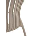 4 Sillones Terraza Jardin en Polipropileno Camel Serie Acouer 4 Sillones Terraza Jardin en Polipropileno Camel Serie Acouer