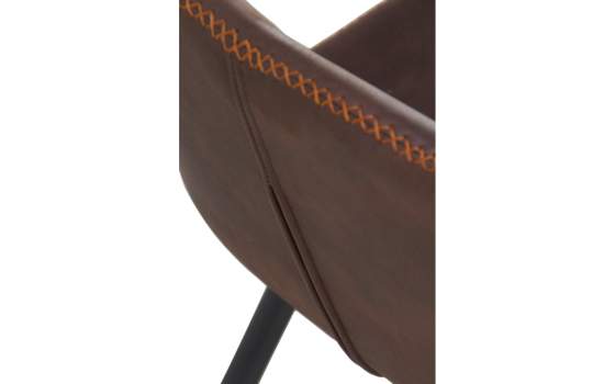 4 X Sillas Modernas Tapizadas Marron Patas Metalicas Atiganta 4 X Sillas Modernas Tapizadas Marron Patas Metalicas Atiganta