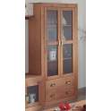 Alacena 2 Puerta Cristal y Cajones Rustica Actual Baiada
