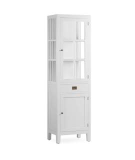 Alacena 2 Puertas 1 Cajon Colonial en Blanco Everest