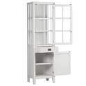Alacena 2 Puertas 1 Cajon Colonial en Blanco Everest