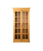 Alacena 2 Puertas Acristaladas Color Natural Serie Amburz