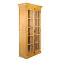 Alacena 2 Puertas Acristaladas Color Natural Serie Amburz