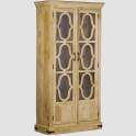 Alacena 2 Puertas Acristaladas y Talladas Estilo Etnico Ateast