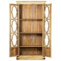 Alacena 2 Puertas Acristaladas y Talladas Estilo Etnico Ateast