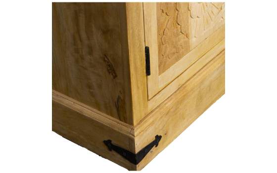 Alacena 2 Puertas Acristaladas y Talladas Estilo Etnico Ateast