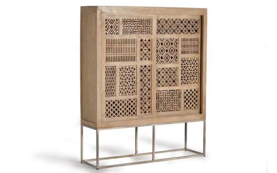 Alacena 2 Puertas Correderas Estilo Etnico Oriental Serie Style