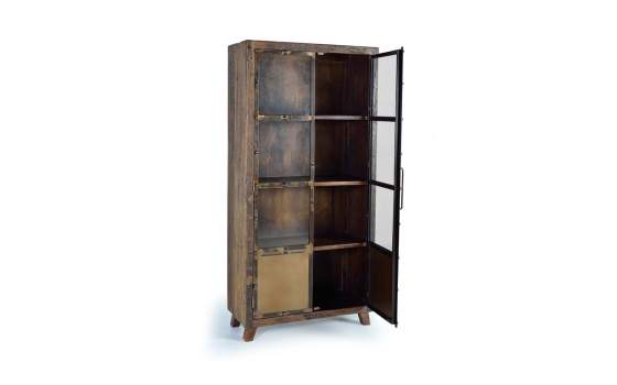 Alacena 2 Puertas Industrial Madera Reciclada Metal Sunderlan