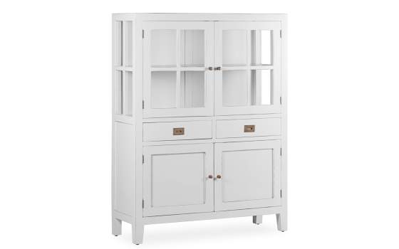 Alacena 4 Puertas 2 Cajones Colonial en Blanco Everest