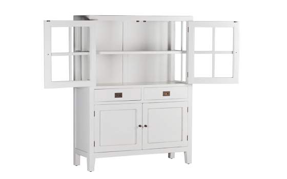 Alacena 4 Puertas 2 Cajones Colonial en Blanco Everest