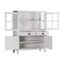 Alacena 4 Puertas 2 Cajones Colonial en Blanco Everest
