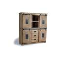 Alacena 4 Puertas Correderas Estilo Industrial Aibiri