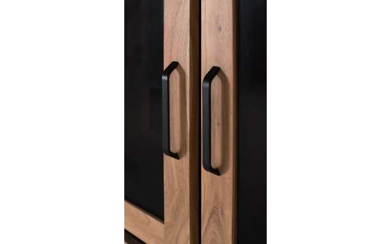 Alacena Actual 3 Puertas 3 Cajones Madera Acacia Arcagni