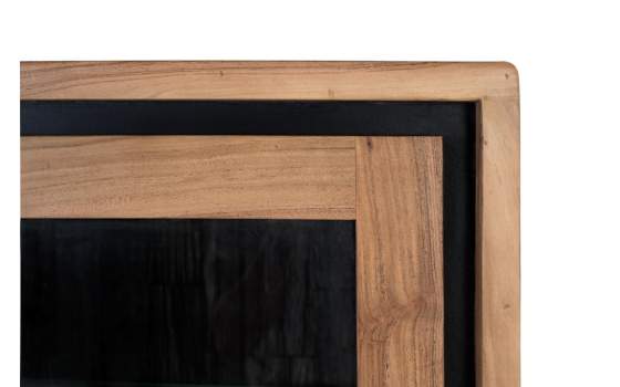 Alacena Actual 3 Puertas 3 Cajones Madera Acacia Arcagni