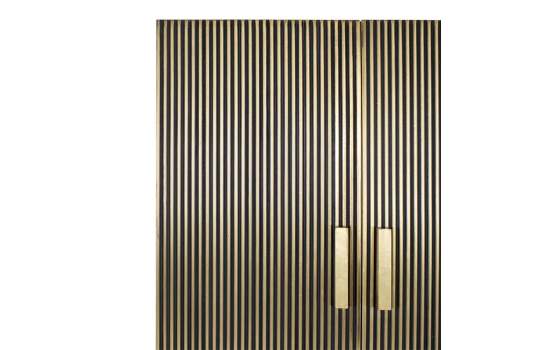 Alacena Armario Moderno Salon Surcos 2 Puertas Oro Aboiat