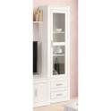 Alacena Estrecha Pino Macizo Blanco 1 Puerta 2 Cajones Aranys