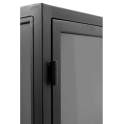 Alacena Industrial Acristalada 2 Puertas Metal Negro Darostes