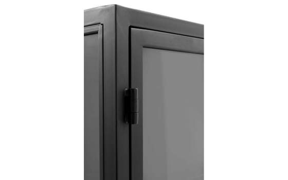 Alacena Industrial Acristalada 2 Puertas Metal Negro Darostes