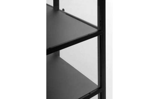 Alacena Industrial Acristalada 2 Puertas Metal Negro Darostes