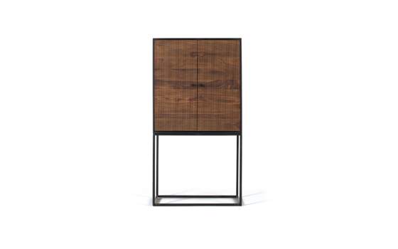 Alacena Licorera 2 Puertas Acanaladas Estilo Industrial Ariost