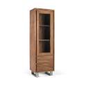Alacena Madera Acacia 1 Puerta 2 Cajones - Serie Aratany