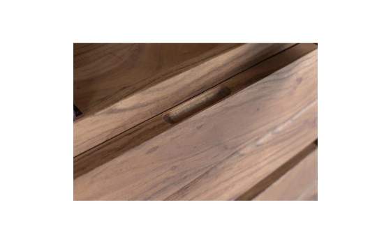 Alacena Madera Acacia 1 Puerta 2 Cajones - Serie Aratany
